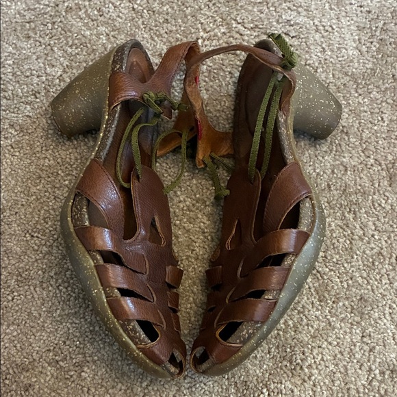 Camper Brown Strappy Leather Sandals size 37 - Picture 6 of 8